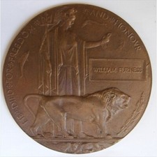 WW1 Death Penny Plaque WILLIAM