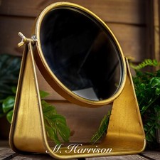 Rustic Copper Style Mirror Home Dresser Tabletop Vintage Retro Gift