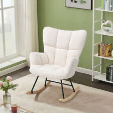 Modern Lounge Rocking Chair Single Sofa Rocker Recliner Seat Upholstered Chair