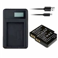 Charger & Batteries Panasonic Lumix DMC-FX180 DMC-FX07 DMC-FS2 DMC-FX150 DMC-LX2
