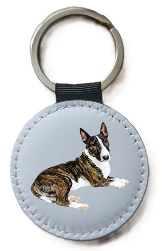 Bull terrier keyring - bull,