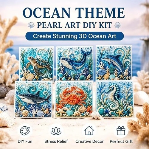 Sparkling ocean theme pearl - ocean,