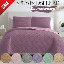 3 Piece Quilted Bedspread