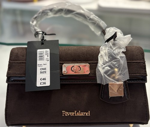 River island brown - brown, suede