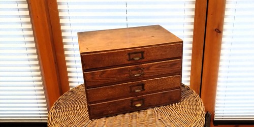 Vintage wood drawer - wood,