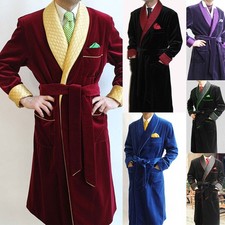Velvet Quilted Men Robe