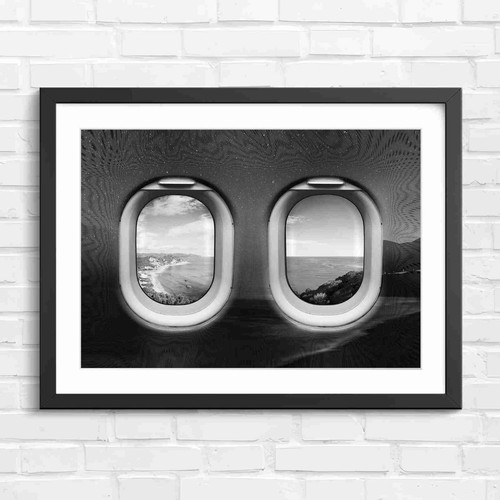 Aviation window ocean - window,