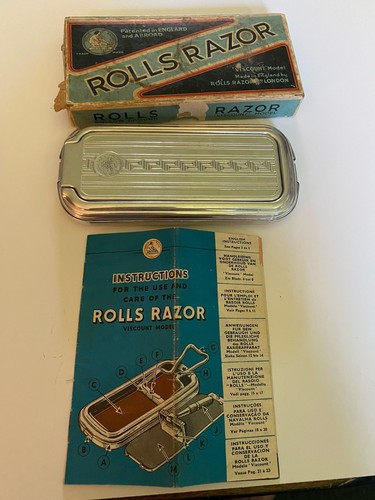 Vintage rolls razor with box - vintage,