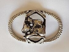 Koala Bears ~ Prongless Buckle Slide ~ Fixed 3-Bar ~ Antiqued Silver Tone