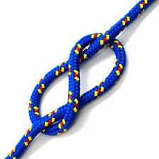 6mm x 20 metres / 65.6 ft of Blue & Yellow Polypropylene Rope Poly Cord Twine