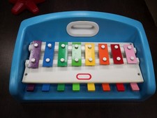 Little Tikes Xylophone Tap A Tune Piano Keyboard Blue Vintage 1985
