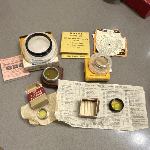 Vintage camera filter lot - camera,