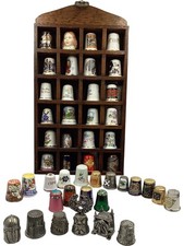 46 Vintage Thimbles Mixed Lot