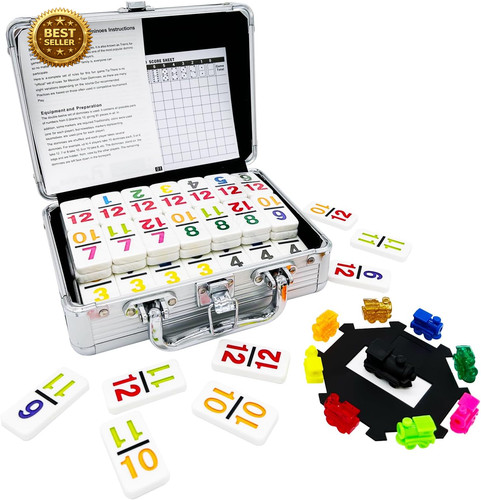 Mexican train dominoes - train,