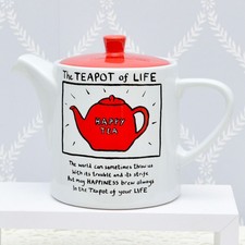 Edward Monkton The Tea of Life Teapot Poem Never Used