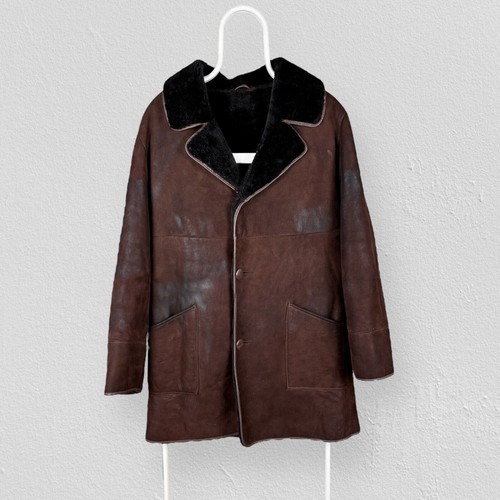 Vintage real sheepskin coat - vintage,