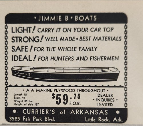 1954 print jimmie boats - 1954, b