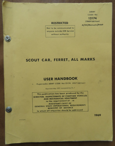 Scout car ferret all marks - ferret,,