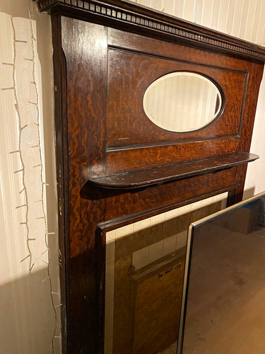 1930s wood fireplace - wood,