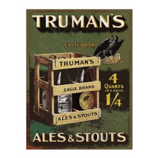 Metal Tin Sign Plaque Truman's