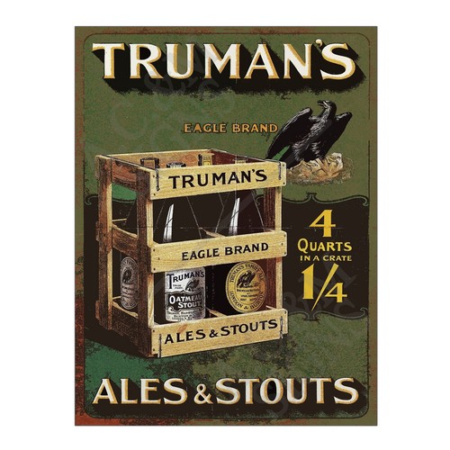 Metal tin sign - sign, plaque
