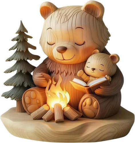 Bear driftwood ornaments 2d - bear,