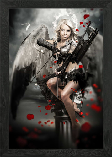 Cherub angel framed - framed, art