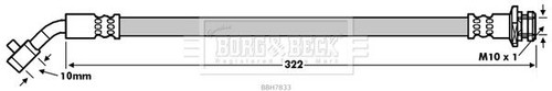 Borg beck bbh7833 brake hose - bbh7833,