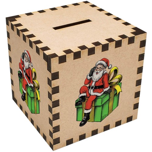Santa christmas gift - on, gift'