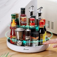Swivel Cupboard Organizer Turntable, Lazy Susan Multi-Functional Spice Rack