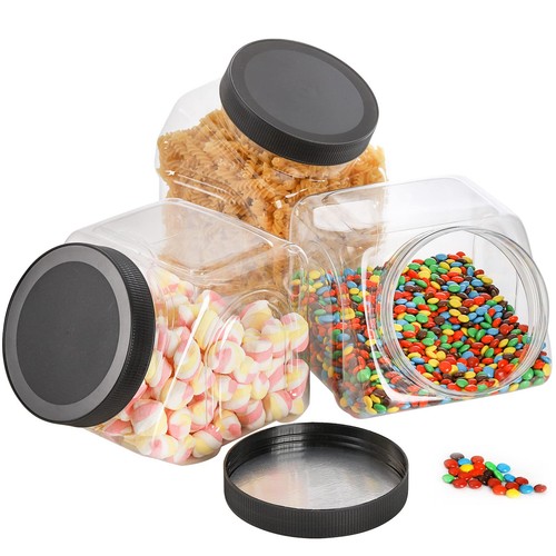 Pack plastic candy jar - 3,