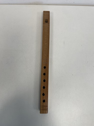Hand carved wooden folk - hand, flute