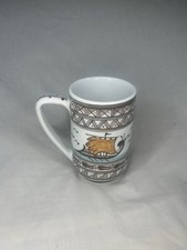 Greek Beer Stien Mug Ceramic large coffee cup ship inspired antique 15cm