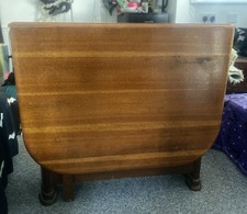 VINTAGE JENTIQUE MID CENTURY TEAK DROP LEAF DINING TABLE Danish Style Slimline 