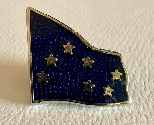 Blue starry plough enamel - blue,