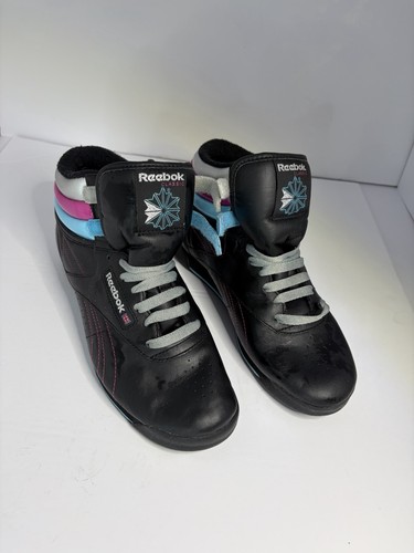 Reebok freestyle black pink - reebok, hi