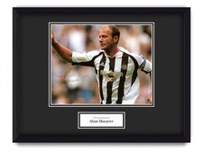 Alan Shearer Hand Signed 16x12