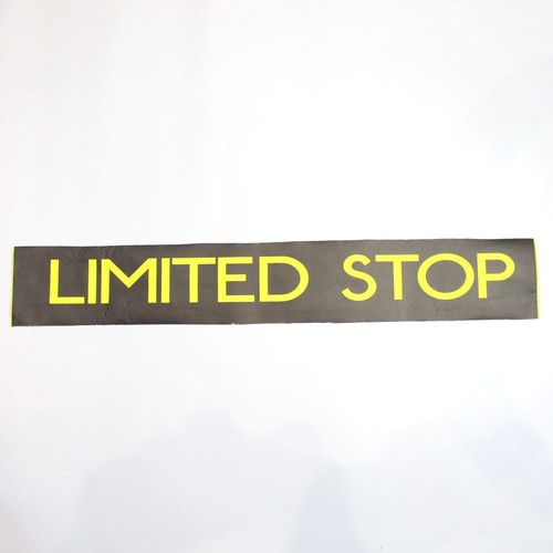Limited stop bus blind - limited,