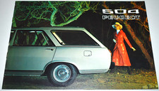 PEUGEOT 504 ESTATE UK SALES BROCHURE APRIL 1971