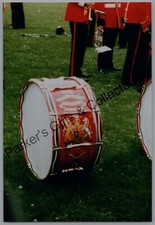 Military Photo Soldier Army Uniform Large Drum Regiment Insignia