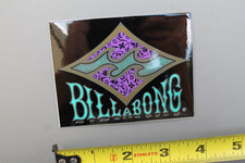 Billabong Surfboards Black Purple Green Wave OG 80's B8 Vintage Surfing STICKER