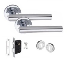 Straight T-Bar Polished Chrome