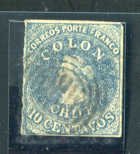Chile 1854 early classic - chile;, 1854-56