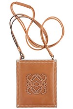 LOEWE BROWN ANAGRAM LEATHER