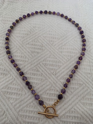18k gold plated amythest - 18k,