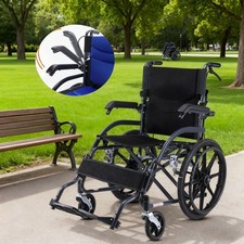 Wheelchair Lightweight Self Propelled Folding Brake Armrest Chair armrest Raised