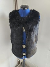 Topshop Black Fluffly Faux Fur
