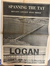 SPANNING THE TAY -THE SCOTSMAN NEWSPAPER  AUGUST 18TH 1966