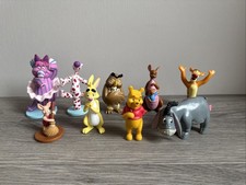 Disney Store Winnie the Pooh Deluxe Figurine Playset 9 Piece Set Cake Toppers