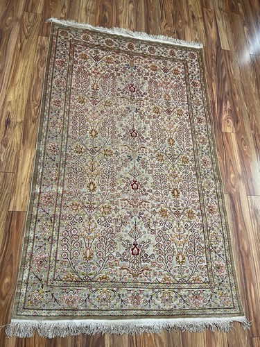 Vintage signed hereke silk - signed, and